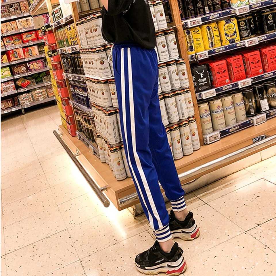 ZYFPGS 2019 Hot Sweatpants Black Cropped Pants lines Pants For Women Hip Hop Fashion Foot Contraction Loose Plus Size 4XL Z1118 ZYFPGS 2019 Hot Sweatpants Black Cropped Pants lines Pants For Women Hip Hop Fashion Foot Contraction Loose Plus Size 4XL Z1118