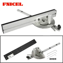 450mm Miter Gauge with track Stop Table Saw/Router Miter Gauge Sawing Assembly Ruler for Table Saw Router Woodworking Tools DIY