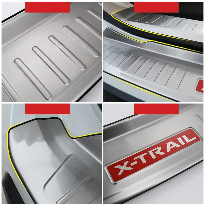 Для Nissan X trail T32 2014 2019 задняя защита Декоративная полоса для задней двери украшение