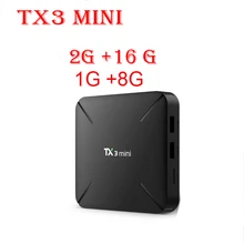 TX3 Mini 5pcs/lot TV Box S905W 2.4GHz WiFi Android 7.1 1GB RAM 8GGB ROM 2G 16G Support 4K
