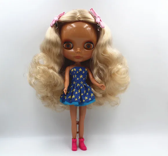 Recolocar o Cabelo Boneca da Moda Blygirl Boneca Blyth Corpo - 6 Moda Pode Castanho Claro Maquiagem Trigo Muscular 1 4 High Quality doll body