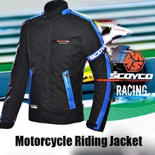 SCOYCO Motorcycle Ricing Jacket Motorbike Body Armor Protective Offroad Riding Cycling Motocross Gear Clothes Coat Summer Winter