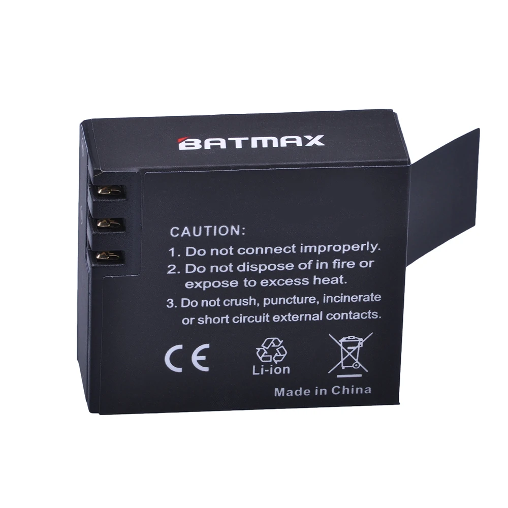 Батарея Batmax 2 шт. 900 мАч для SJ4000 SJCAM батарея WiFi SJ5000 Plus M10 plus SJ6000 SJ7000 SJ8000|battery for sj4000|900mah