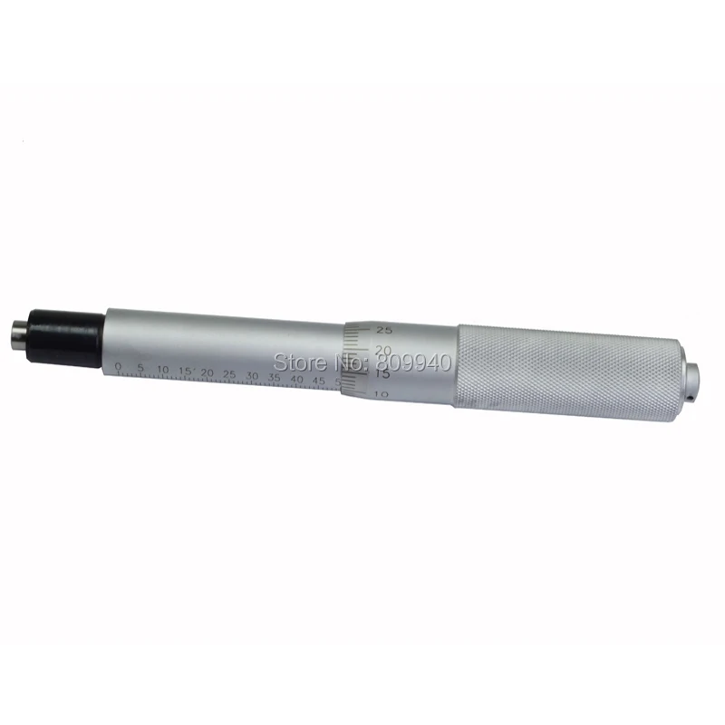

0-50mm x 0.01mm micrometer head 50mm metric measuring gauge with flat head micrometer heads