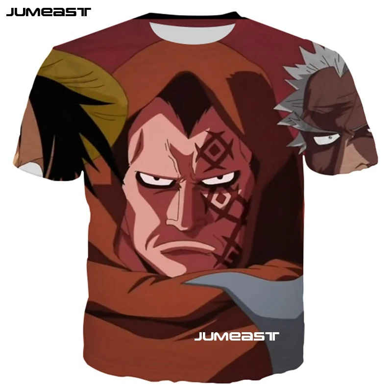Jumeast японские комиксы 3D принт мужские/женские футболки одна штука Обезьяна D Luffy ACE