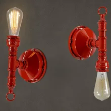 Скандинавский чердак стиль Античный водопровод лампа промышленный винтажный настенный светильник для дома прикроватный Эдисон Настенный бра освещение в помещении