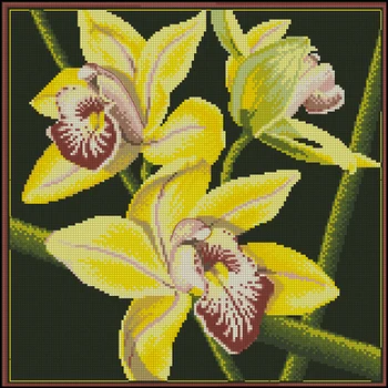 

Needlework 14CT Cross Stitch, DIY Count Cross Stitch, Embroidery Set, iris