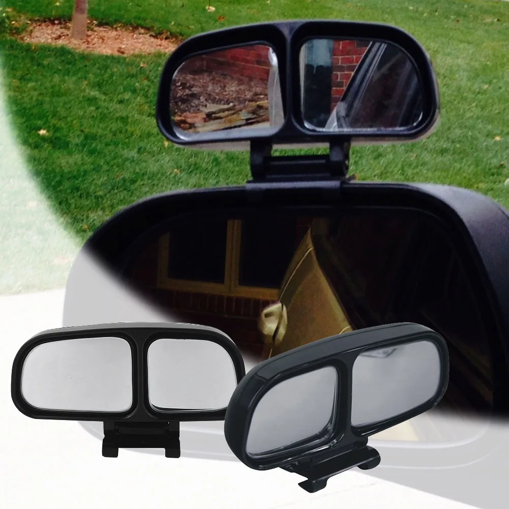 

Fashion Blind Spot Mirror Left Side Rear View 360 Degrees Adjustable Dual Mirrors Wide Angle For Car Truck High Quality