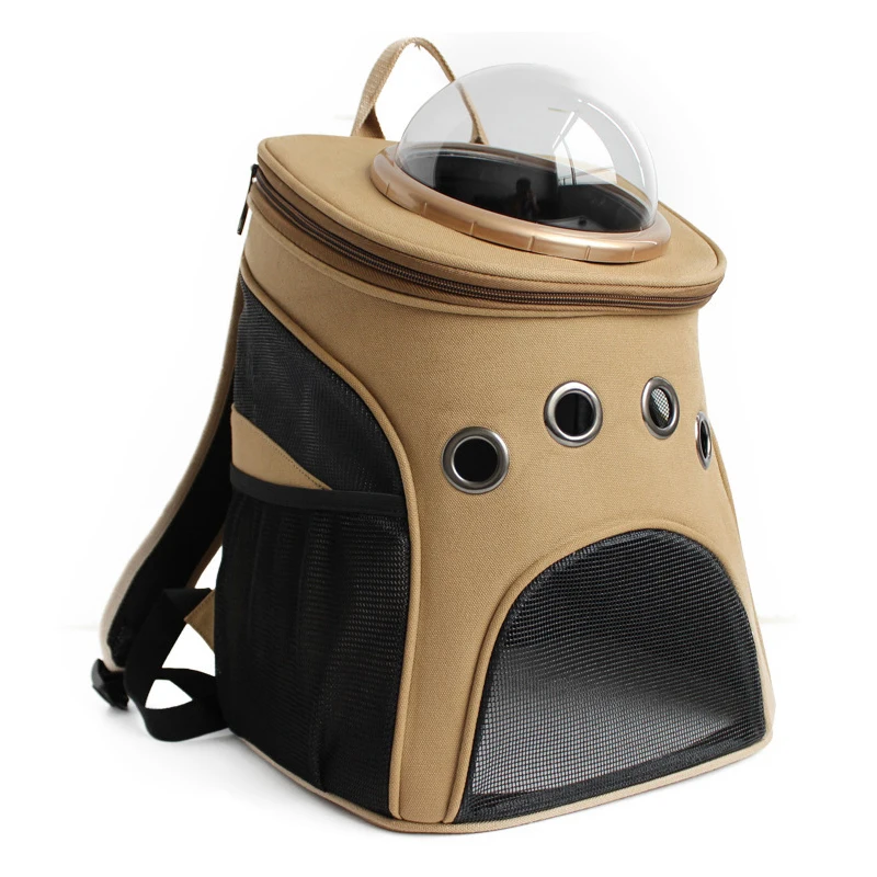Mutifunctional pet backpack for cat Dog Carrier canvas pattern for small dogs carrier Space capsule pet inn туалет petinn space cat д кошки коричневый 52 5х39х40 см