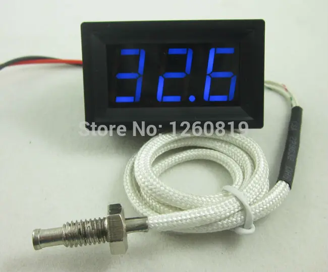 Blue LED 0 999C Temperature Thermocouple Thermometer Temp Panel Meter