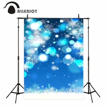 

Allenjoy photographic background Snowflakes Circles Winter Scene Dreams backdrop photocall professional custom excluding stand