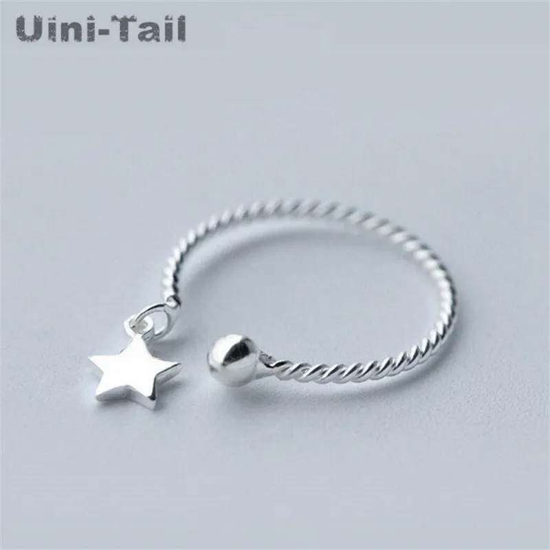 Женское регулируемое кольцо Uini-Tail Открытое из стерлингового серебра 925 пробы с