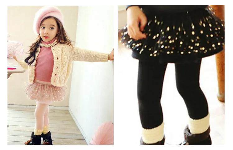 Осенняя Юбка для маленьких девочек; леггинсы; милые хлопковые длинные штаны для девочек; детская одежда; одежда принцессы; брюки для детей 3-7 лет;