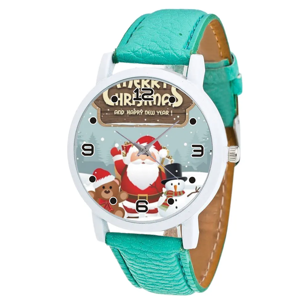Xiniu, женские часы, Рождественский бриллиант, кожаный ремешок, аналоговые, кварцевые, Vogue, наручные часы, Gif Merry Christmas, часы для женщин#2