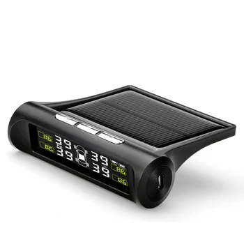 

XINYIBANG TPMS Car Tire Pressure Alarm Monitor System Solar Energy Smart LCD Display Auto Security Alarm Systems with Sensor