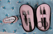 2bags cute pink flip flop bag wedding GIFT Nail Art Tools Set, Nail Clipper Kit NailPedicure file Earpick Set