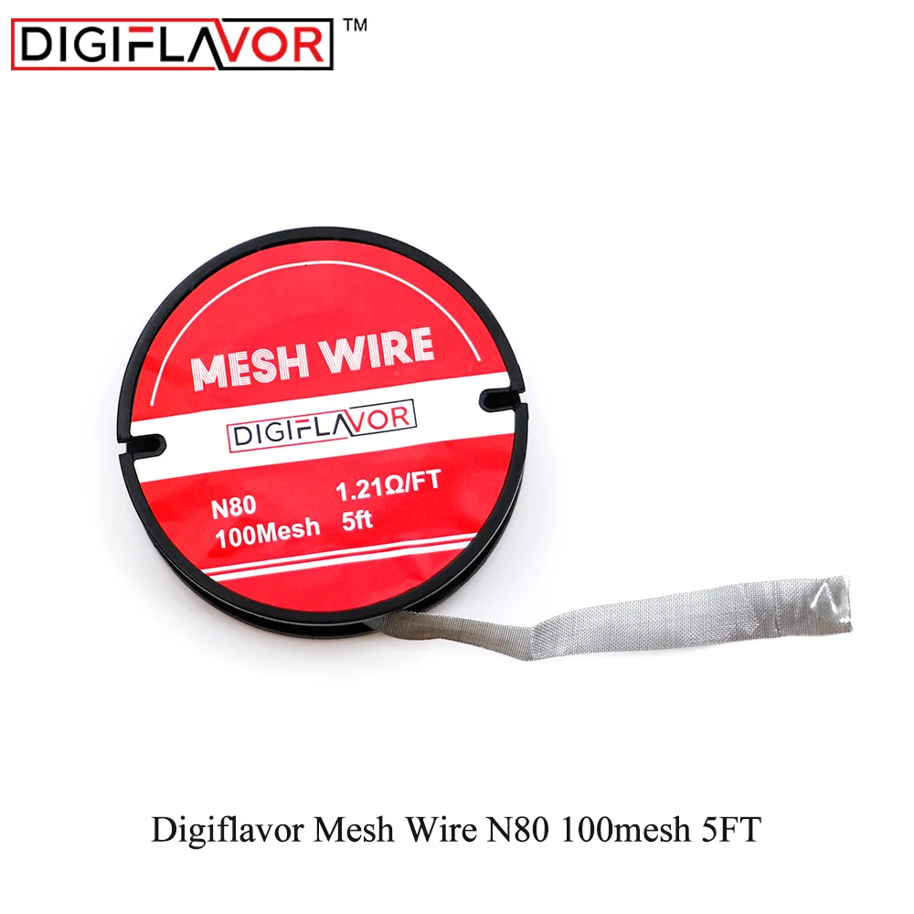 Электронная сигарета Digiflavor сетка N80 100 сетка 5 футов Vape катушка для сетки RDTA RTA Танк DIY распылитель vape аксессуары