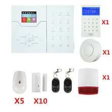 Акция Цена HA-VGW Wifi сигнализация GSM Умный дом Охранная сигнализация с текстовым меню сигнализация с тачскрином система