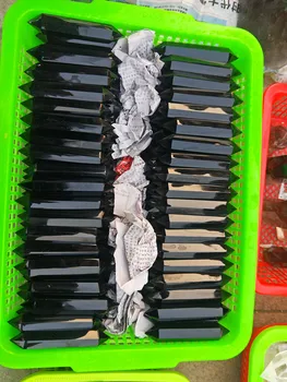 

Drop shipping!!!!!!!!!!!1kg 60-80MM Natural obsidian Quartz Crystal Double Terminated Wand Healing