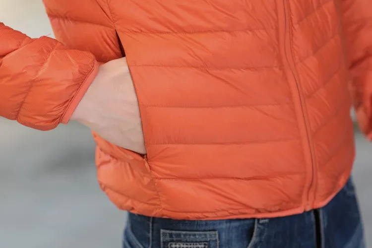 Мужская зимняя осенняя куртка 90% белый утиный пух куртки мужские с капюшоном ультра легкие пуховики теплая верхняя одежда пальто парки на
