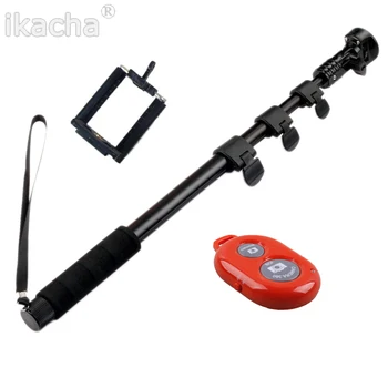 

3 in 1 Portable Handheld Telescopic Monopod Tripod+Bluetooth Remote Shut Release For Cameras Cell Phones Android IOS With Holder