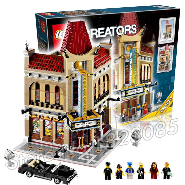 2404pcs 15006 Creator Palace Cinema 3D Model Building Blocks Minifigures Bricks Vehicles town audience Toys Compatible