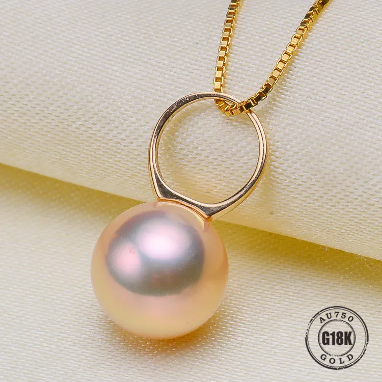 Luxury genuine G18K Gold Accessories Fashion Pearl Pendant Settings