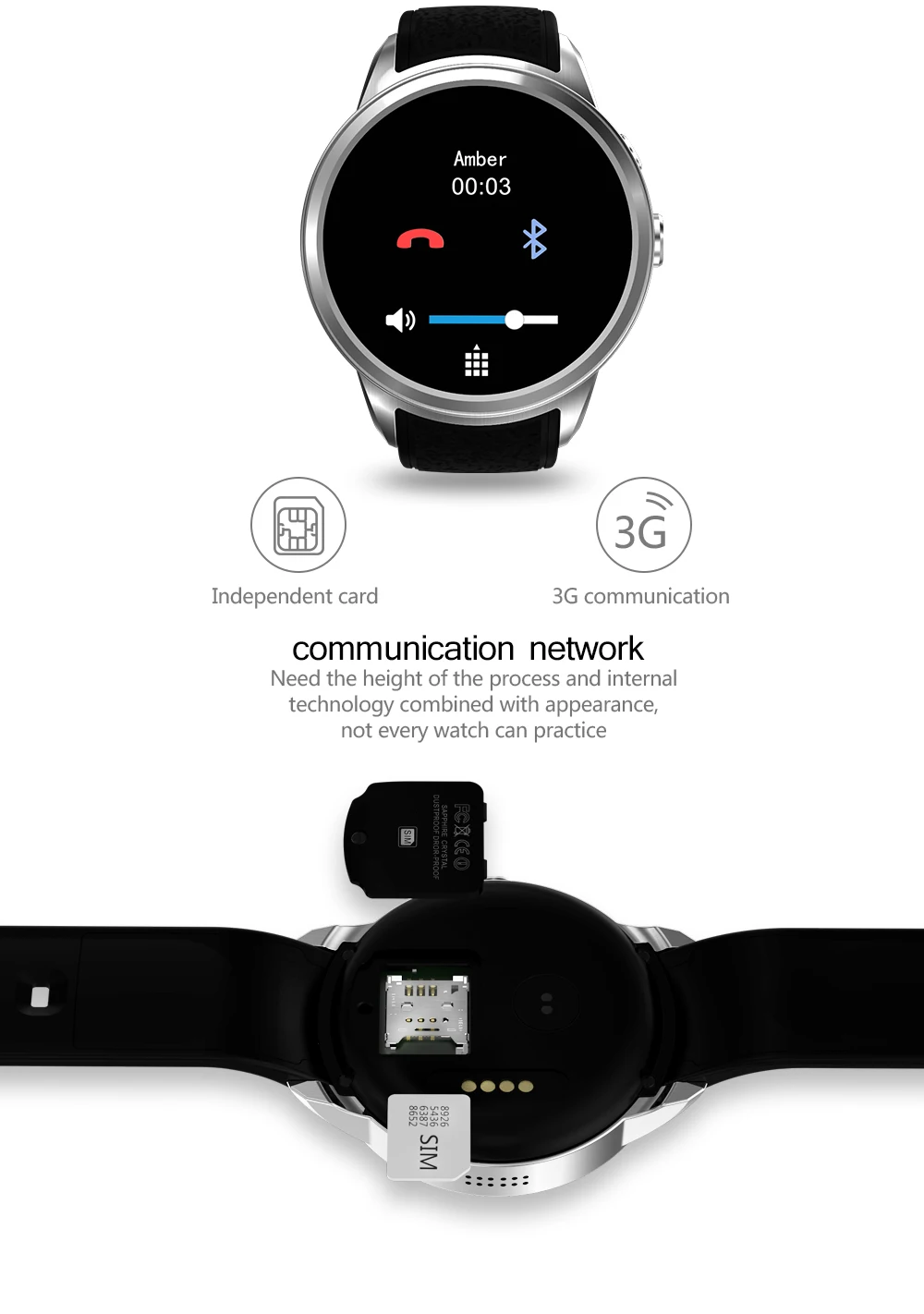 Smartch Новинка X200 Android 5 1 OS Смарт часы 39 дюймов дисплей MTK6580 SmartWatch телефон Поддержка 3G