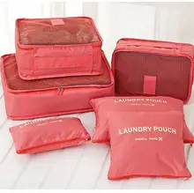 6 UNIDS Viajes Tidy Organizador Bolsa Grande Organizador De Almacenamiento Para El Equipaje Bolsa Maleta Bolso Inicio Closet Divisor de Cajón Organizador