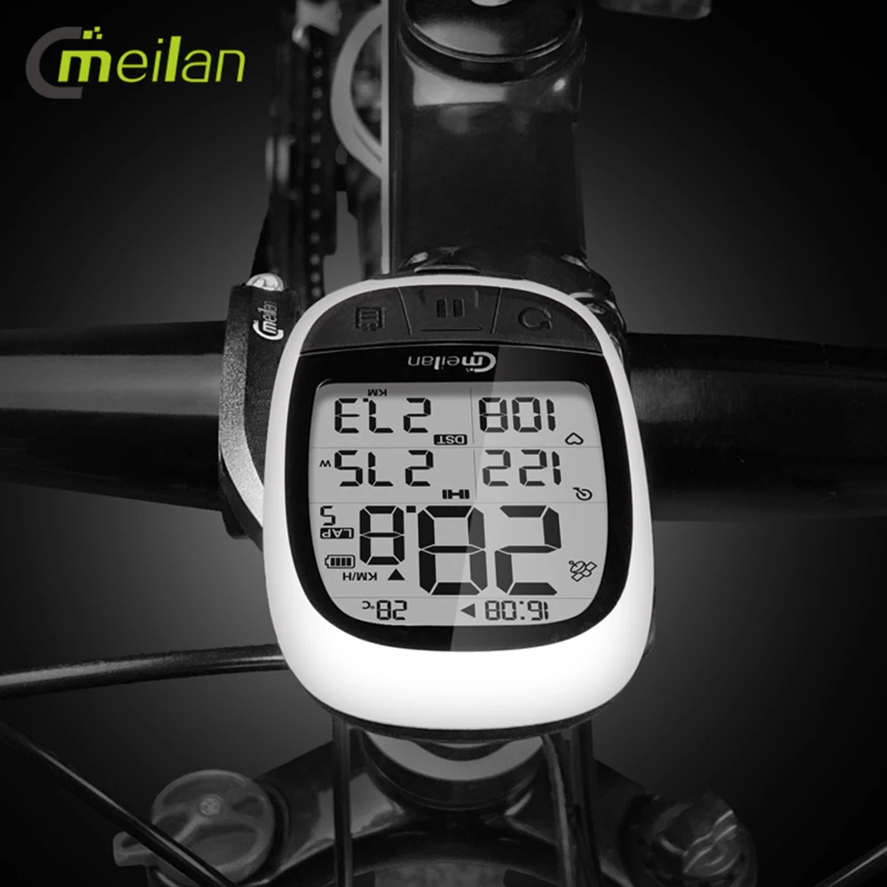 MEILAN M2/M3 gps велосипедный компьютер Каденс пульсометр MTB измеритель мощности Скорость Candence велосипедный навигационный компьютер