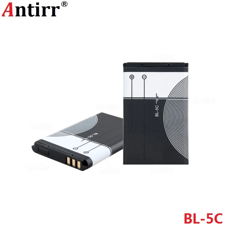 

1pc Antirr Original 1020mAh BL-5C Mobile Phone Replacement Battery BL5C BL 5C For Nokia Li-ion 3.7V Rechargeable Batteries