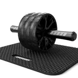 Ab ролик 3 колеса без шума износостойкие колесо с ковриком для тренировки брюшной Тренировка мышц тренажерный зал тренажер колесо