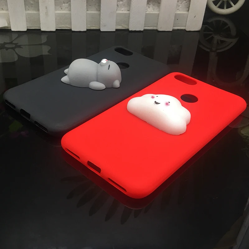 3d Squishy Cat Silicon TPU Soft Cases For Huawei P20 lite P20 pro P9 lite mini 2017 Candy Color Back Cover Honor 8 lite P10 plus (4)