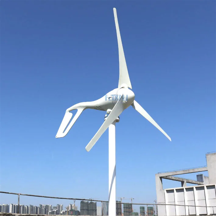 

new 200w wind generator 12v 24v 48v wind turbine with 3 blades or 5 blades for streetlight garden lighting or home use