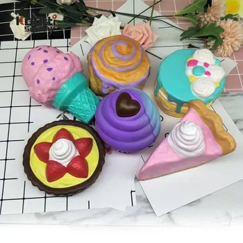 

Kuutti Squishy 30 PCS Super Large Size Jumbo Cupcake Ice-cream Cake Squishy Slow Rising Bread Bakery Squishies Gifts NEW ARRIVAL