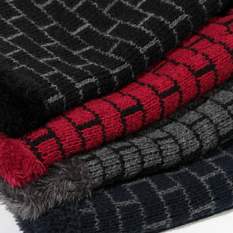 Fashion-Winter-Hat-Men-Scarf-Rings-Unisex-Knitted-Hat-Cap-2-Piece-Set-Gorras-Warm (3)
