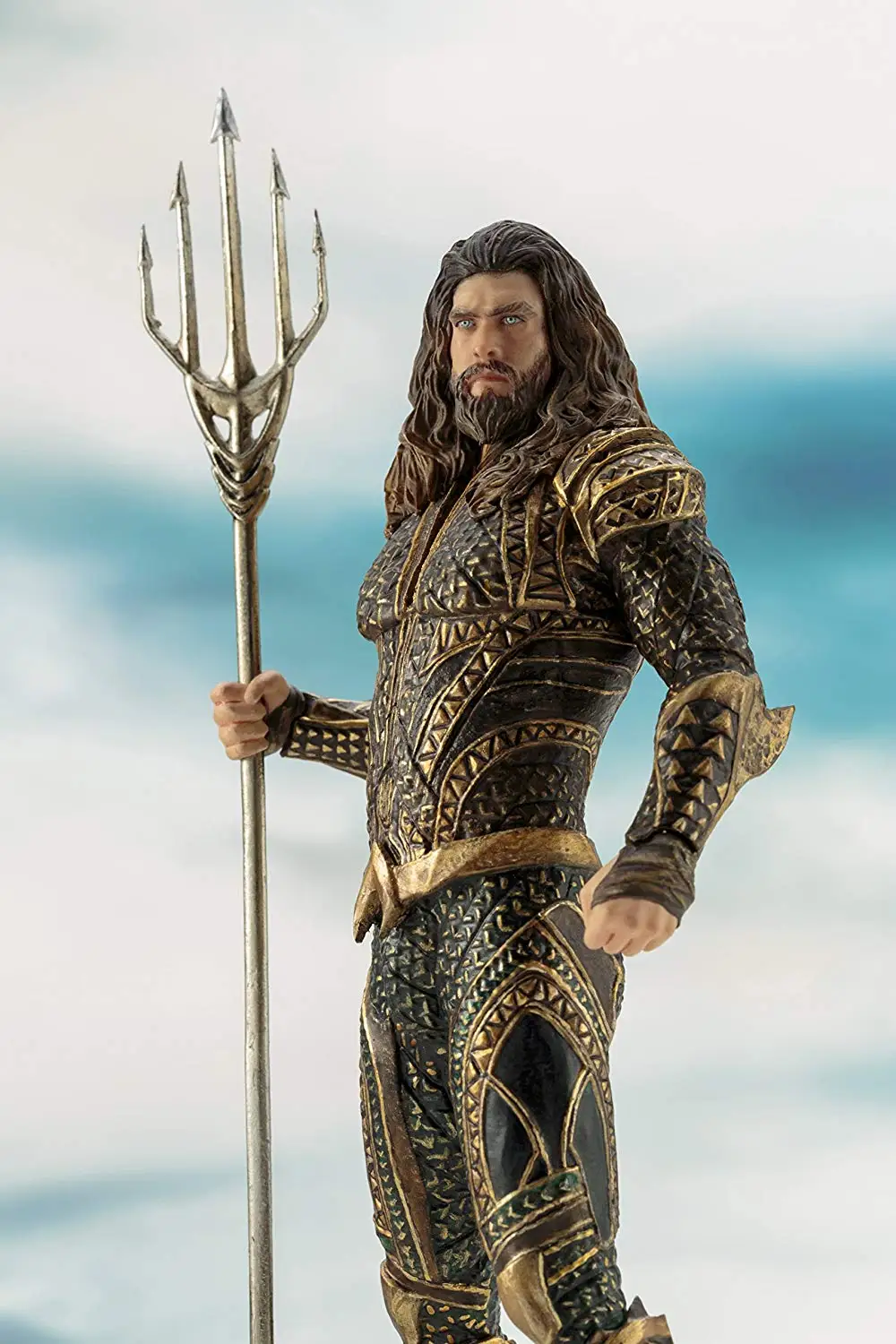 New Comic Film DC Super Hero Statue Justice League Aquaman Orin with Trident Koto Figure Model Toys