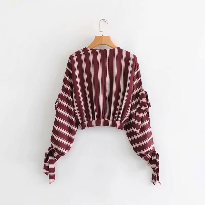 Pictuer Para Mujer Las Manga As De V En Asimetría Tops Blusas Con Blusa Larga Primavera 2019 Mujeres Cuello Moda qAfwwUx