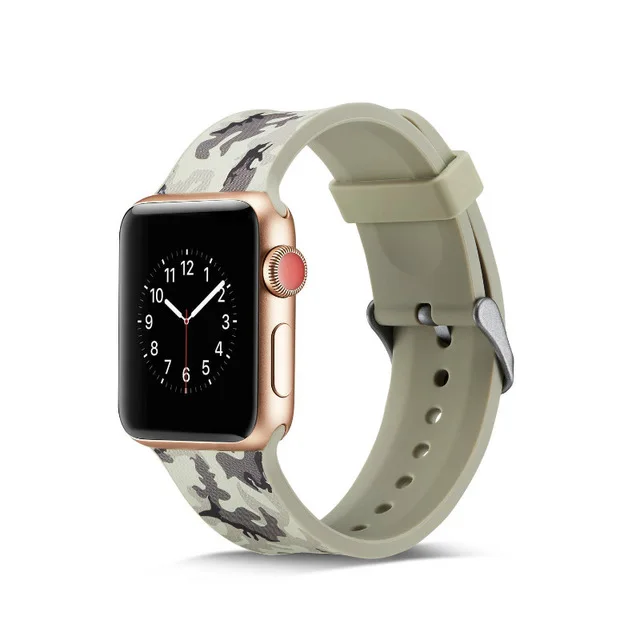 Ремешок для Apple watch 44 мм 40 мм iWatch 38 мм 42 мм силиконовый браслет для часов Apple watch 5 4 3 2 1 Аксессуары