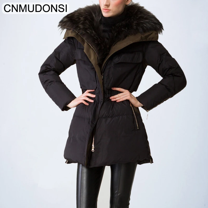 

Ultra Light Down Parka Women Cloak Coat Loose Warm 2108 FashionKnitting Spliced Bat Sleeve Solid Duck Down Jacket Female