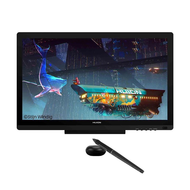 Huion Kamvas 20 цифровая ручка планшет монитор графика Рисование монитор ручка дисплей с аккумулятором ручка функция наклона для Win Mac