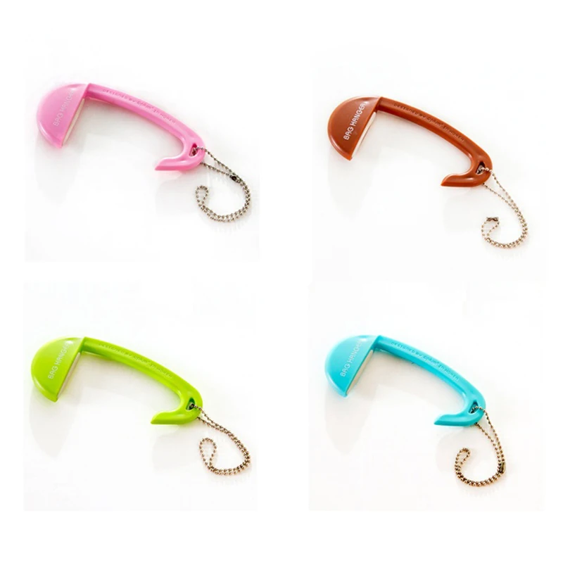 AEQUEEN Portable Plastic Bag Hook For Hanging Decorative Table Purse