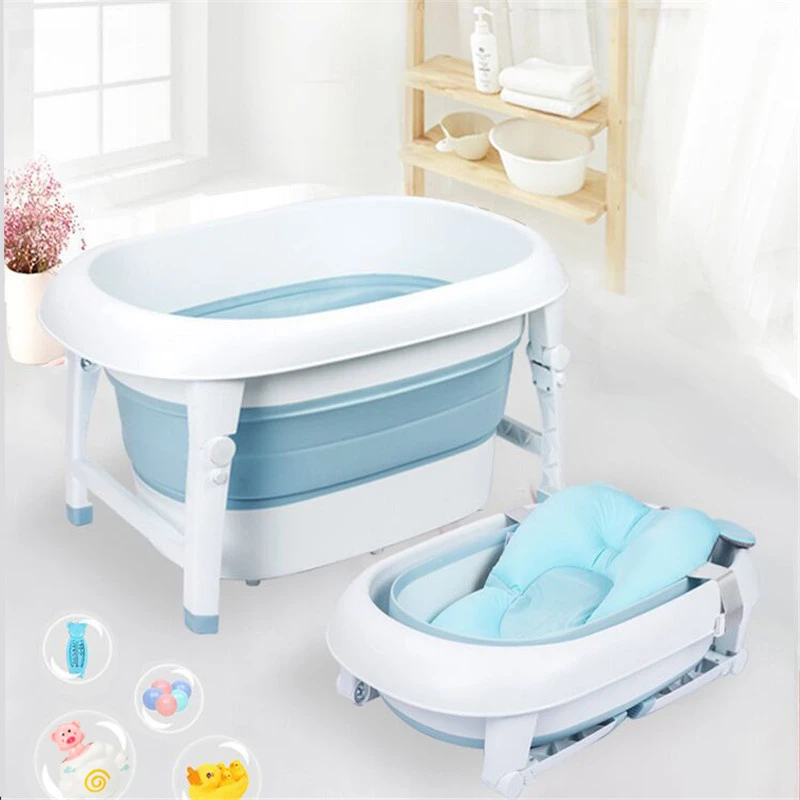 Baby Bathtub Foldable Newborn Swimming Pool Large Baby Bathtub for