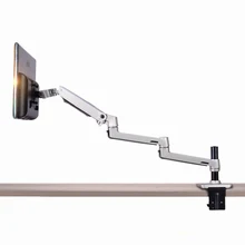 Aluminum Alloy Full Motion Free Lifting Ultra Long Arm 10-30 inch LED LCD Monitor Holder Lengthen Arm Monitor Mount Bracket Aluminum Alloy Full Motion Free Lifting Ultra Long Arm 10-30 inch LED LCD Monitor Holder Lengthen Arm Monitor Mount Bracket