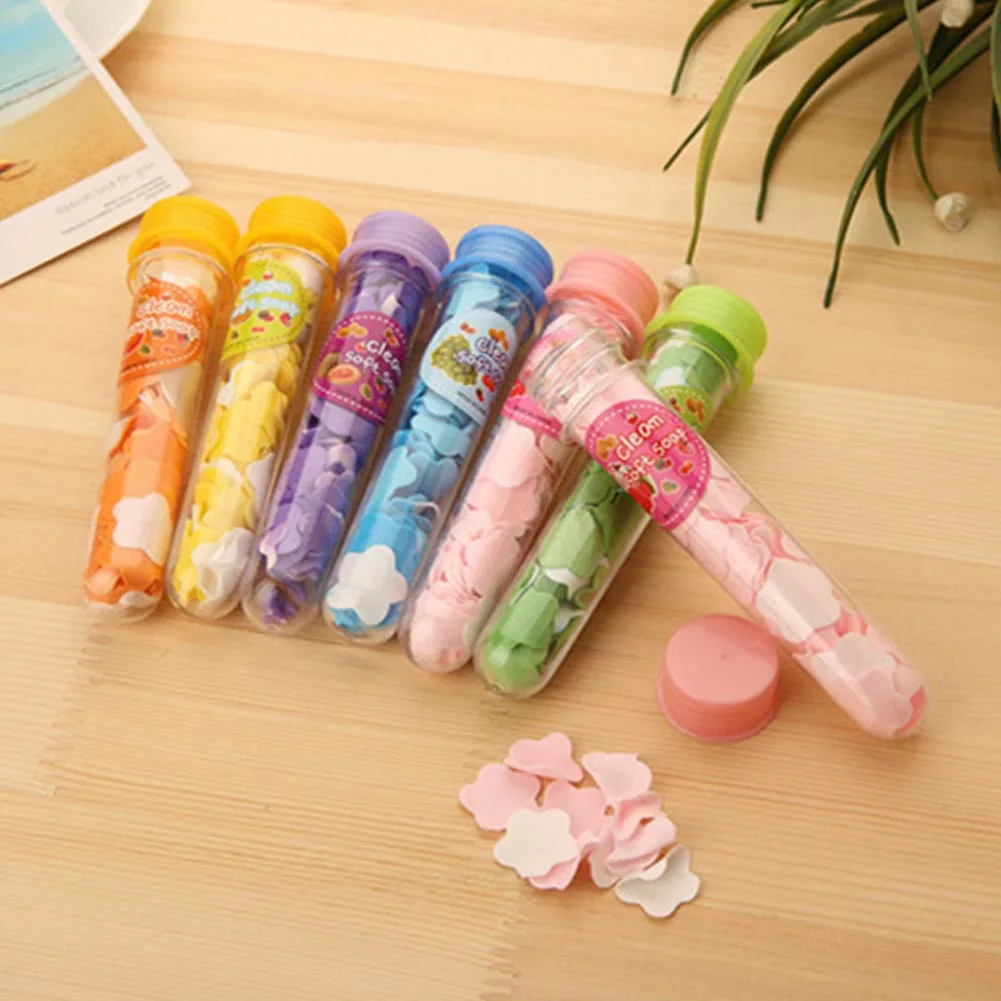 

1PCS Color Random Travel Portable Hand Flower Soap Hand - Washing Small Soap Tablets Tourism Essential Paper Soap