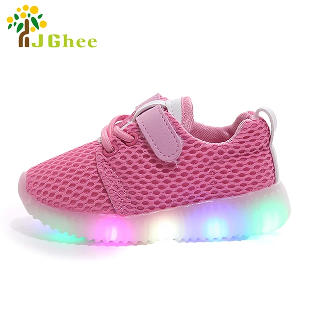 New Fashion Children Shoes With Light LED Kids Shoes Luminous Glowing