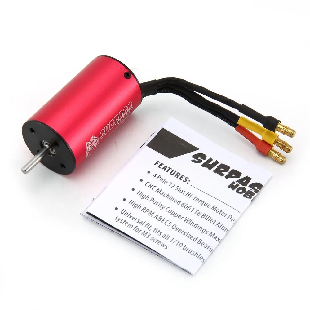 SURPASSHOBBY KK 2845 4400KV Brushless Motor for Traxxas/HSP 3S 1:12 RC Drift Racing Climbing Off-road Car 2S Truck Sensorless