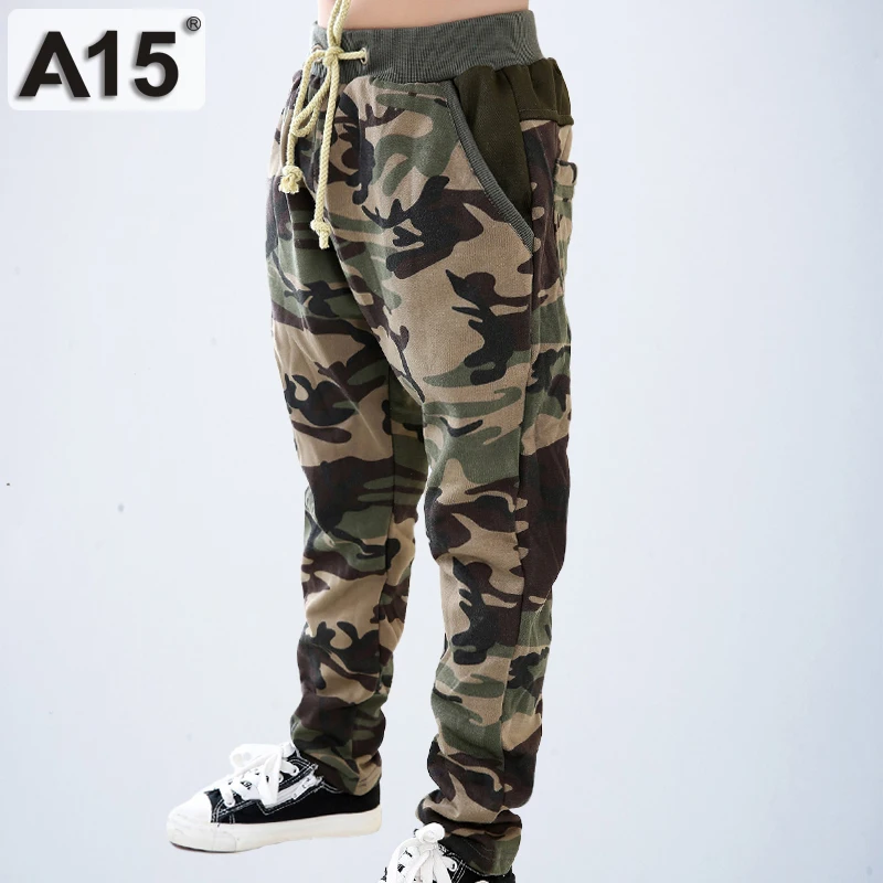 Sweatpants Camouflage Camo Pants Jogger Teenage Boys Pants Spring 2018 Kids Pants Boy Pants Trousers Green Size 10 12 14 16 Year