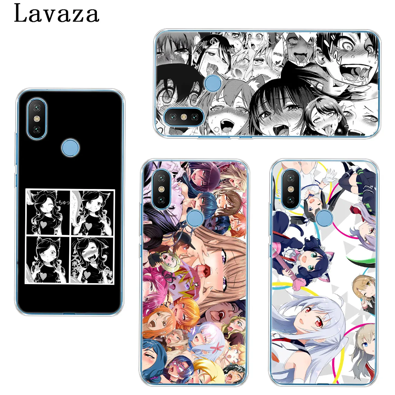 Lavaza cute Ahegao Anime Funny Hard Phone Case for Xiaomi MI 9 8 SE A2 Lite A1 pocophone f1 5X 5S 6 6X MIX 2S MAX 3 Mi9 MiA2 Mi8