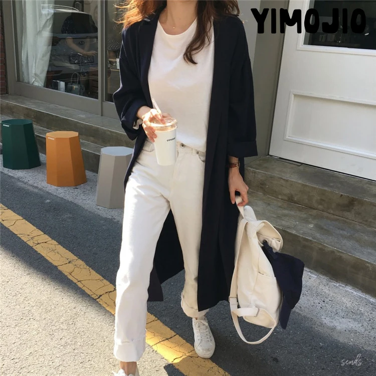 Trench coat Long Trench Spring coat women Casual Slim Trench coat for women Elegant Outside X-long Skirt coat Streetwear Solid